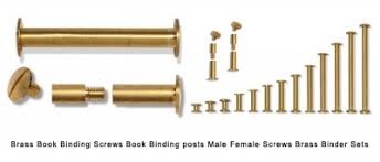 book_binding_screws_brass_binder_sets_book_binding_posts_male_female_screws